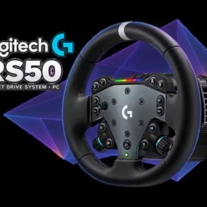 Logitech G RS50 System for PC / 8 Nm Direct Drive Base with TRUEFORCE / RS Wheel Hub / RS Round Wheel / Up To 2700 Degrees / Table Clamp