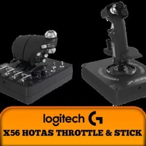 Logitech G X56 HOTAS Throttle And Stick RGB Simulation Controller / 189 Programmable Controls / Realistic 360-degree Navigation / Brilliant RGB