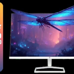 HP 524SA G5 FHD Gaming Monitor - White/Silver / 24\" FHD (1920 x 1080) / IPS Panel / 1x HDMI 1.4, 1x VGA / Eye Ease with Eyesafe Certification