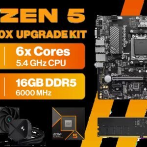 AMD RYZEN 5 9600X PRO B650M-P 16GB DDR5 6000MHz Upgrade Kit - MSI Pro B650M-P AMD Ryzen Motherboard + AMD RYZEN 5 9600X 38MB GameCache Up to 5.4GHz