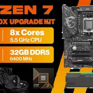 AMD RYZEN 7 9700X PRO MSI X870 Gaming Plus WIFI 32GB DDR5 6400MHz Upgrade Kit - MSI X870 Gaming Plus WIFI AMD Ryzen Motherboard + AMD RYZEN 7 9700X