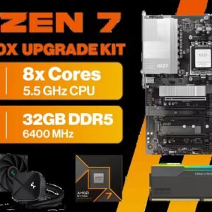 AMD RYZEN 7 9700X PRO B840-P WiFi 32GB DDR5 6400MHz Upgrade Kit - MSI Pro B840-P WiFi AMD Ryzen Motherboard + AMD RYZEN 7 9700X 40MB GameCache Up to