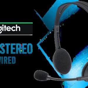 Logitech H111 Stereo Headset - Black / Stereo Sound / Rotating Microphone / Adjustable Headband / 3.5mm Audio Jack Connection