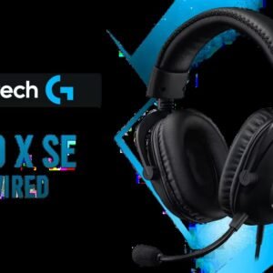 Logitech G PRO X SE Wired Gaming Headset - Black / 7.1 Surround Sound / Neodymium Magnet / Hybrid Mesh PRO-G 50 mm Driver / BLUE VO!CE Microphone