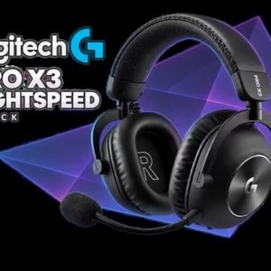 Logitech G PRO X3 LIGHTSPEED Wireless Gaming Headset - Black / 50mm PRO-G GRAPHENE Drivers / 48kHz Full Bandwidth Mic / 10-Band EQ / 70-Hour Battery