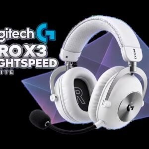 Logitech G PRO X3 LIGHTSPEED Wireless Gaming Headset - White / 50mm PRO-G GRAPHENE Drivers / 48kHz Full Bandwidth Mic / 10-Band EQ / 70-Hour Battery