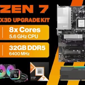 AMD RYZEN 7 9850X3D PRO B840-P WiFi 32GB DDR5 6400MHz Upgrade Kit - MSI PRO B840-P WiFi AMD Ryzen Motherboard + AMD RYZEN 7 9850X3D 104MB GameCache