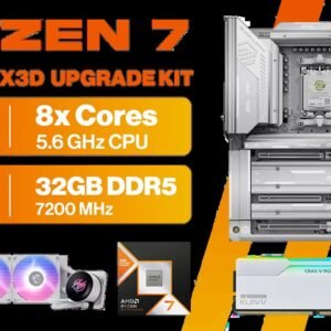 AMD RYZEN 7 9850X3D MAG X870E 32GB DDR5 7200MHz Upgrade Kit - MSI MAG X870E Tomahawk MAX WiFi PZ AMD Ryzen Motherboard + AMD RYZEN 7 9850X3D 104MB