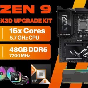 AMD RYZEN 9 9950X3D ASUS ROG Crosshair X870E Extreme 48GB DDR5 7200MHz Upgrade Kit - ASUS ROG Crosshair X870E Extreme WiFi AMD Ryzen Motherboard +