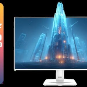 MSI PRO MP275W E2 27-inch IPS 1920 x 1080 (FHD) Gaming Office Monitor, 120Hz, Free-Sync, HDMI, DisplayPort, VGA Port, VESA Mountable, Tilt, Speaker,