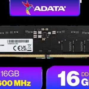 ADATA Premier 16GB (16GB x 1) 5600MHz DDR5 Desktop Memory / Higher Frequencies / Built-In Power Management IC / Higher Memory Capacities / On-Die