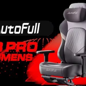 AutoFull C3 Pro Womens Gaming Chair - Morandi / Ergonomic Backrest with 100mm Adjustment / Breathable Cooling Seat Cushion / Advanced Lumbar and Neck