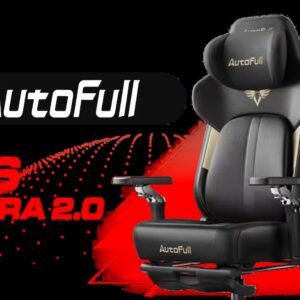 AutoFull M6 Ultra 2.0 Ergonomic Gaming Chair / Dynamic Lumbar Support / 720° Multi-Directional Armrests / 90°–160° Recline for Total Comfort / 6D