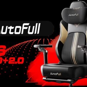 AutoFull M6 Pro+ 2.0 Gaming Chair - Black / Ventilation & Heating (Air Conditioned Seat) / Dynamic Lumbar Support / 360° adjustable armrests / 6D