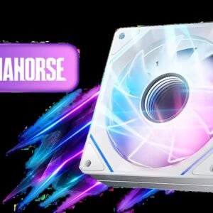 AsiaHorse Amici 5GT 120mm ARGB Case Fan - White / Single / Up to 1800 RPM / 61.5 CFM / 24-LED Infinity Mirror / HDB Bearing