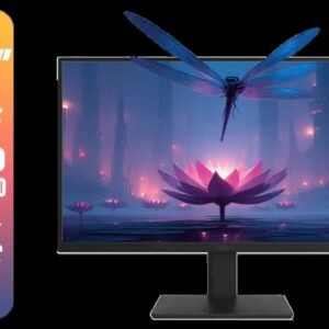 AOC 24B20JH2 IPS Panel Monitor, FHD 1920x1080, 100Hz, 106% sRGB, for Home and Office, HDMI x1, VGA ×1, Low Blue Mode, Black / AOC-24B20JH2
