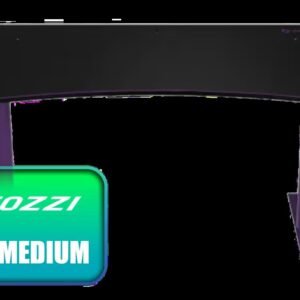 AROZZI Arena Medium Gaming Desk - Purple / Full-Surface Microfiber Mousepad / Water-Resistant & Machine Washable Surface / 3 Cable Management Cutouts