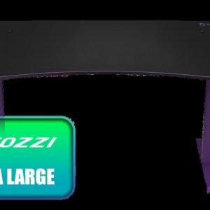 Arozzi Arena Large Gaming Desk - Purple / Full-surface Microfiber Mousepad Cover / Cable Management