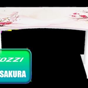 Arozzi Arena Large - Sakura / Full-surface Microfiber Mousepad Cover / Cable Management / Sturdy Height-Adjustable Steel Legs