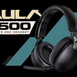 AULA A500 Wireless ANC Gaming Headset - Black / Hybrid ANC Up to 38dB / Transparency Mode / Bluetooth 5.4 + 2.4GHz + 3.5mm / 100-Hour Battery /