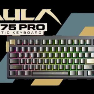 AULA AG75 Pro Wired Magnetic Gaming Keyboard - Shadow Grey / LEOBOG Frostcore Magnetic Switches / 0.001mm Rapid Trigger / 8000Hz Polling / CNC