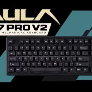 AULA F87 Pro V2 Wireless Mechanical Keyboard - Smoke Black / LEOBOG X3 Switches / Dual 8000Hz Polling / LED Dot-Matrix Display / Tri-Mode 10000mAh /