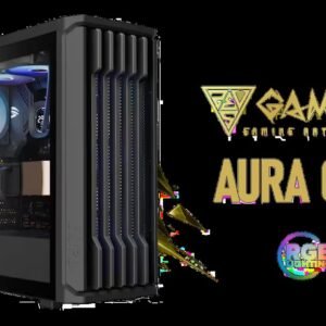 Gamdias AURA GC11 ARGB ATX Mid-Tower Gaming Case / Supports up to ATX Motherboards / Bar Patterned Mesh Front Panel Design / Magnetic Dust Filter