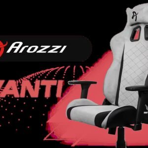 Arozzi Avanti Soft Upholstery Fabric Ergonomic Office and Gaming Chair with Cold Curred Molded Foam Reclining Tilting Seat Mechanism Steel Frame