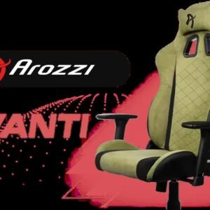 Arozzi Avanti Soft Upholstery Fabric Ergonomic Office and Gaming Chair with Cold Curred Molded Foam Reclining Tilting Seat Mechanism Steel Frame