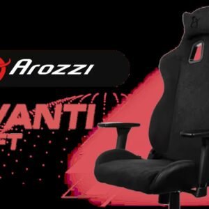 Arozzi Avanti Soft Upholstery Fabric Ergonomic Office and Gaming Chair with Cold Curred Molded Foam Reclining Tilting Seat Mechanism Steel Frame