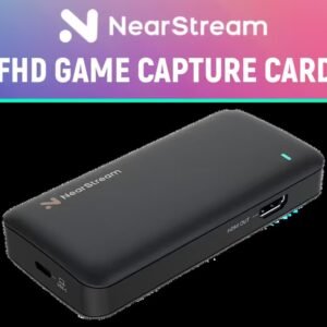 NearStream FHD Game Capture Card / Zero-Lag 4K@60fps Ultra-HD Pass-Through / Smooth 1080P@60fps High-Definition Capture / High-Bandwidth Low-Latency