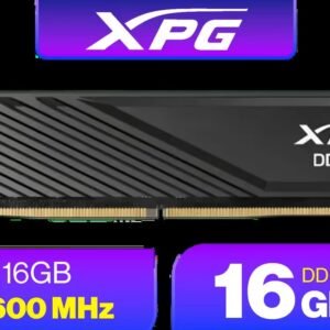 Adata XPG Lancer Blade 16GB DDR5 5600Mhz Memory - Black / On-die ECC / Support for AMD EXPO and Intel XMP 3.0 / CL46 CAS Latency / Black Heatsink /