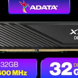 Adata XPG Lancer Blade 32GB DDR5 5600Mhz Memory - Black / On-die ECC / Support for AMD EXPO and Intel XMP 3.0 / CL46 CAS Latency / Black Heatsink /