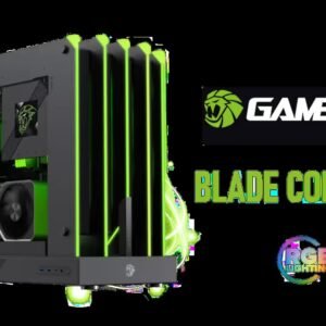 Gamemax Blade Concept ATX Gaming Case / Open-Air Side Design / Does not Support Case Fans / ATX Motherboard Support / ATX PSU Support / Blade-Concept