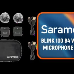 Saramonic Blink 100 B4 TX+TX+RX 2-Person 2.4GHz Micro Clip-On Wireless System w/Device-Mountable Dual-Channel Lightning Receiver for iPhones & iPads