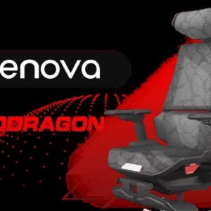 Enova Bloodragon BLS Gaming Chair - Silver / Load Capacity 136kg / 60mm PU Casters / Foot rest included (Not Covered in Warranty)