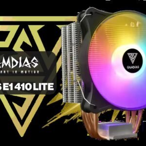 Gamdias BOREAS E1 410 LITE CPU Air Cooler / ARGB PWM Fans / Rainbow LED Effect / RGB Motherboard Sync / Outstanding Thermal Conductivity /
