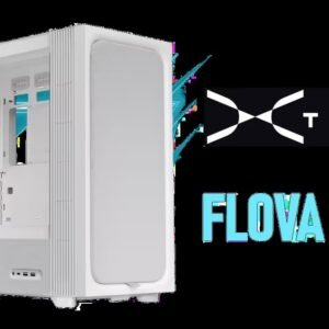 TRYX FLOVA F50 Mid-Tower ATX Case - White / Supports Motherboards up to ATX / Premium Fabric Exterior / Quiet-by-Design Architecture / 360mm Radiator