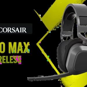 Corsair HS80 MAX WIRELESS Multiplatform Gaming Headset with Bluetooth - Dolby Atmos - Broadcast Quality Microphone - iCUE Compatible - PC, Mac, PS5,