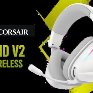 Corsair Void v2 Wireless Gaming Headset with Bluetooth for PC, PS5, PS4, Switch, Mobile – Dolby Atmos, 70 Hr Battery, Dual Wireless, Lightweight,