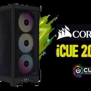 Corsair iCUE 2000D RGB Airflow Mini-ITX PC Case - Mini-ITX Form-Factor - Steel Mesh Panels - Three-Slot GPU Support - 3X AF120 RGB Slim Fans Included