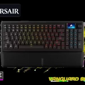 Corsair VANGUARD 96 Wired Mechanical Gaming Keyboard - MLX Plasma / 96% Compact Layout / CORSAIR MLX Plasma Linear Switches 45g / Hot-Swappable 3-Pin