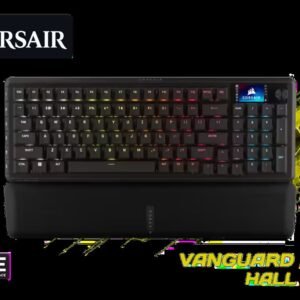 Corsair VANGUARD PRO 96 Hall Effect Gaming Keyboard - Black / MGX Hyperdrive Magnetic Switches / 0.1-4.0mm Adjustable Actuation / Rapid Trigger and