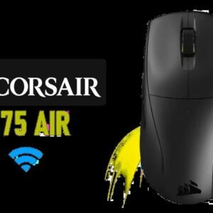 Corsair M75 AIR Wireless Ultra Lightweight Gaming Mouse - Black /  2.4GHz & Bluetooth / 26,000 DPI / Up to 100hrs Battery /  iCUE Compatible /