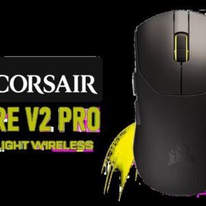 Corsair SABRE v2 PRO Ultralight Wireless Gaming Mouse - Black / 36g / MARKSMAN S 33K Sensor / 33000 DPI / 8000Hz Hyper-Polling / 2.4GHz and USB-C