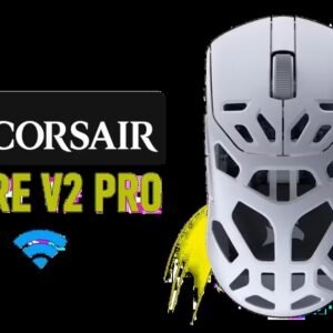 Corsair SABRE v2 PRO Wireless MG Gaming Mouse - White / Magnesium Alloy Shell / 56g / MARKSMAN S 33K Sensor / 33000 DPI / 8000Hz Hyper-Polling /