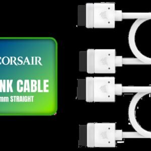 Corsair iCUE Link Cable - 2 x 200mm Straight - White / CL-9011128-WW