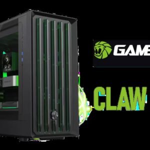 Gamemax CLAW 460 Mid-Tower Gaming Case - Black / Supports ATX, M-ATX & ITX Motherboards / Tool-Free Glass Side Panel / Supports up to 9x 120mm Fans /