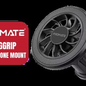 Promate MagGrip™ Cradleless AC Vent Magnetic Smartphone Mount / For Horizontal and Grid Air Vents / N50 Powerful Magnets / Metal Ring Included /