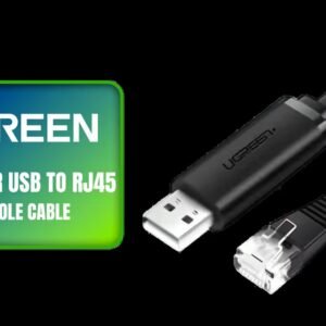 UGREEN 1.5 Meter USB to RJ45 Console Cable / Plug-and-play functionality with broad OS support / Integrated FTDI chipset ensures stable communication